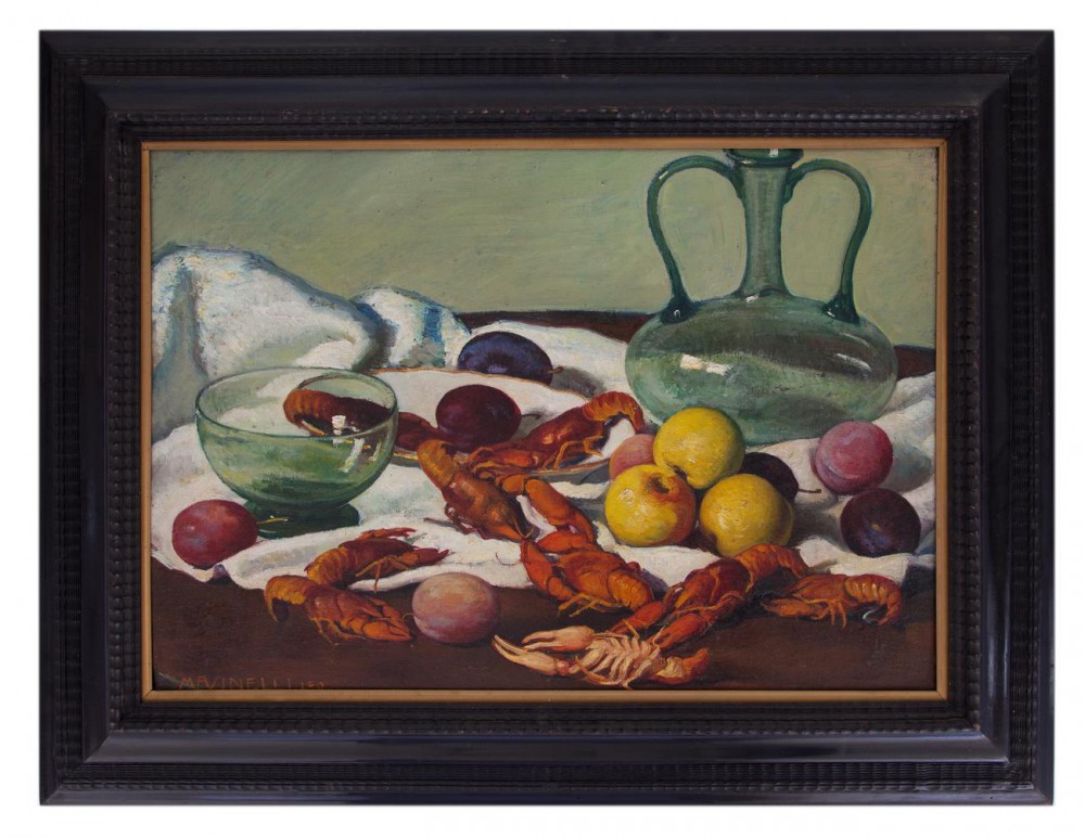 leo masinelli: Scampi e frutta